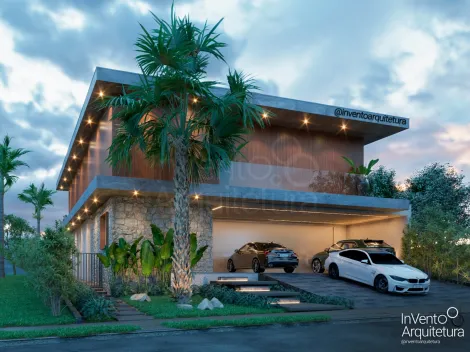 imagem 1 - Casa cinematográfica com 6 suítes, academia e mobiliada - Fundo campo imagem 1 - Casa cinematográfica com 6 suítes, academia e mobiliada - Fundo campo